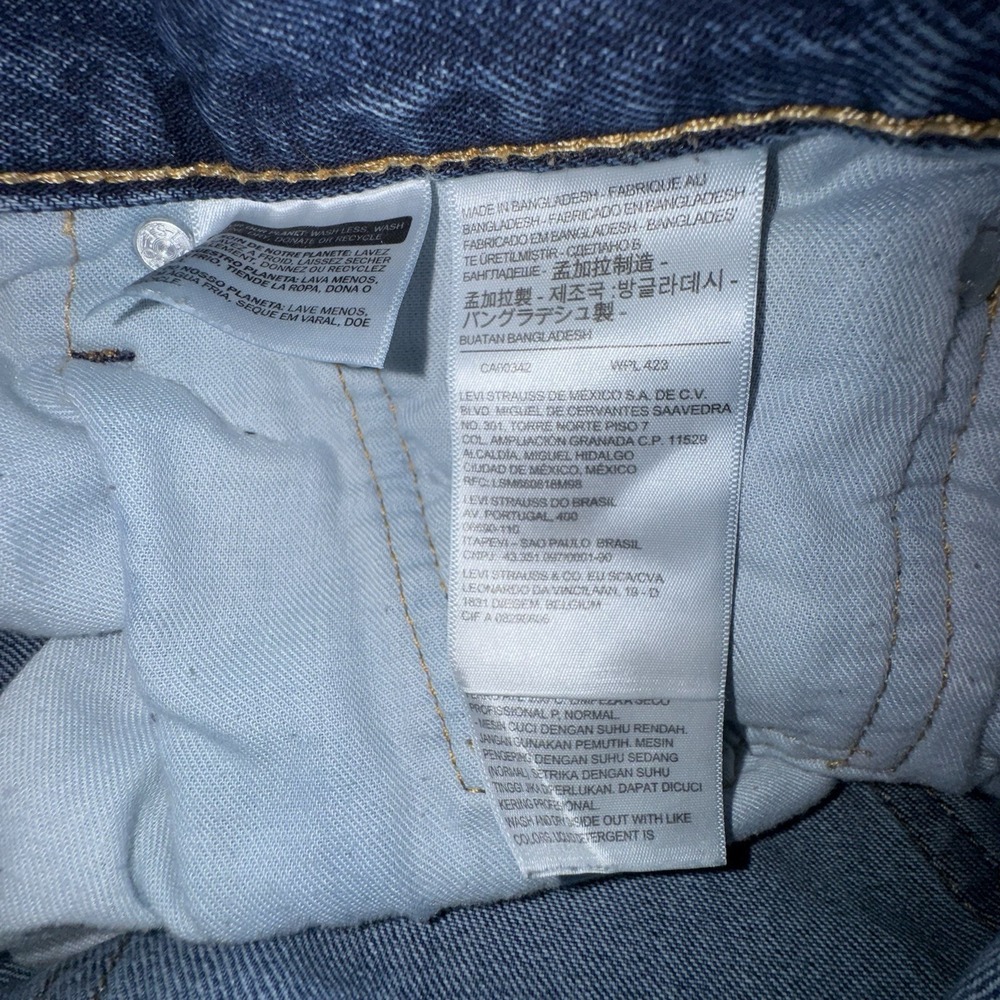 Men's Levis Relaxed Fit 550 Jeans Medium Wash Size 38x32 Medium Wash Mid Rise - Picture 13 of 15